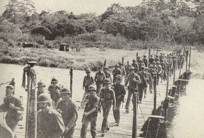 U S marines on Guadalcanal during World War II