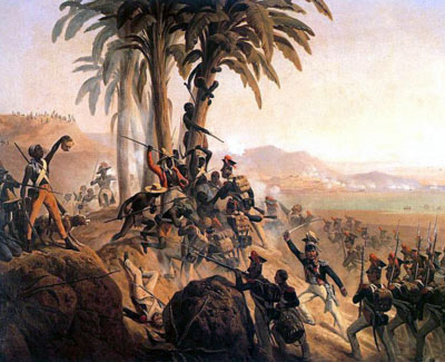 painting of Battle of San Domingo