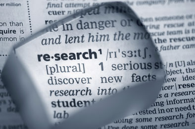 dictionary focused on word research